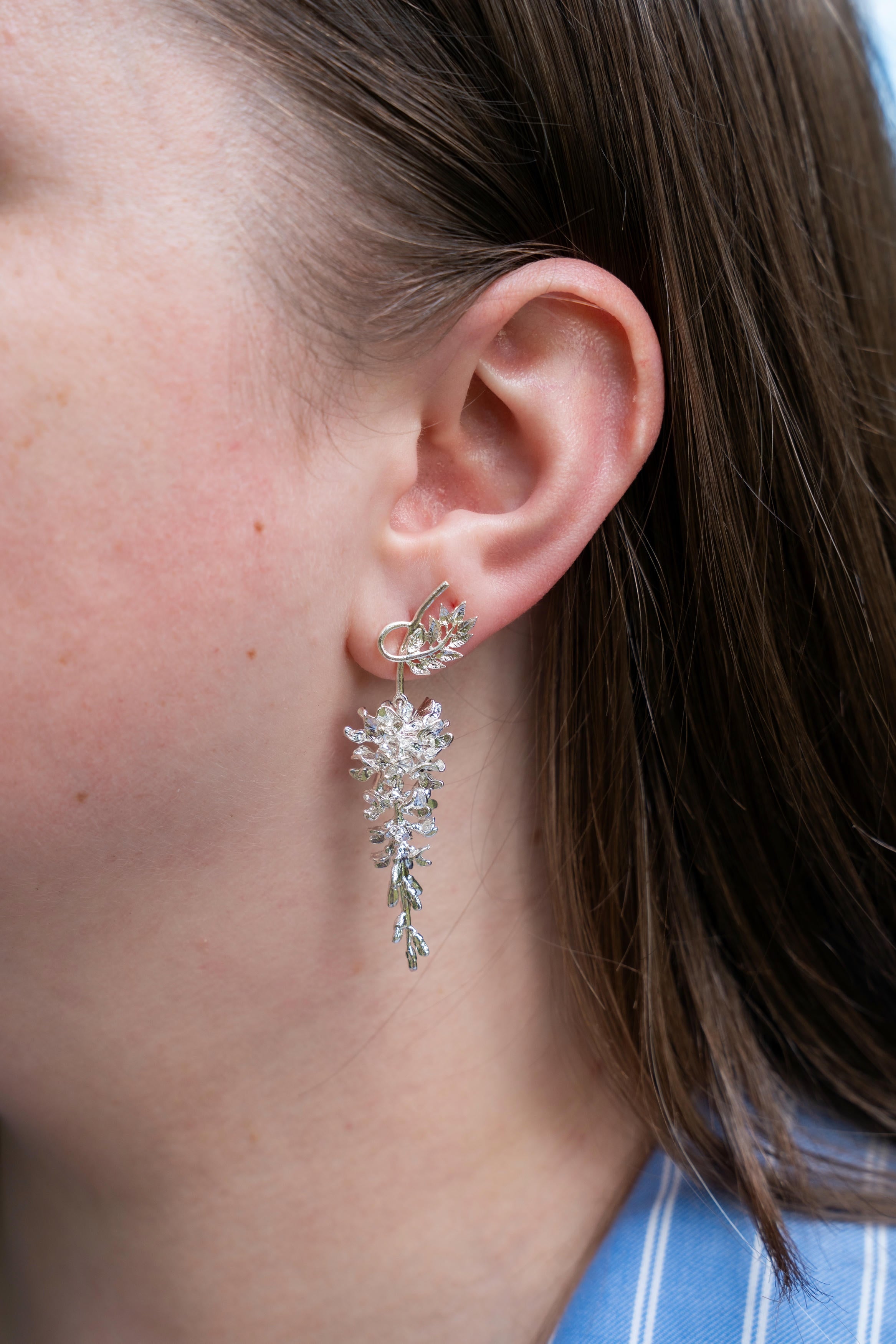 Wisteria Drop Earrings - image 7 | silver