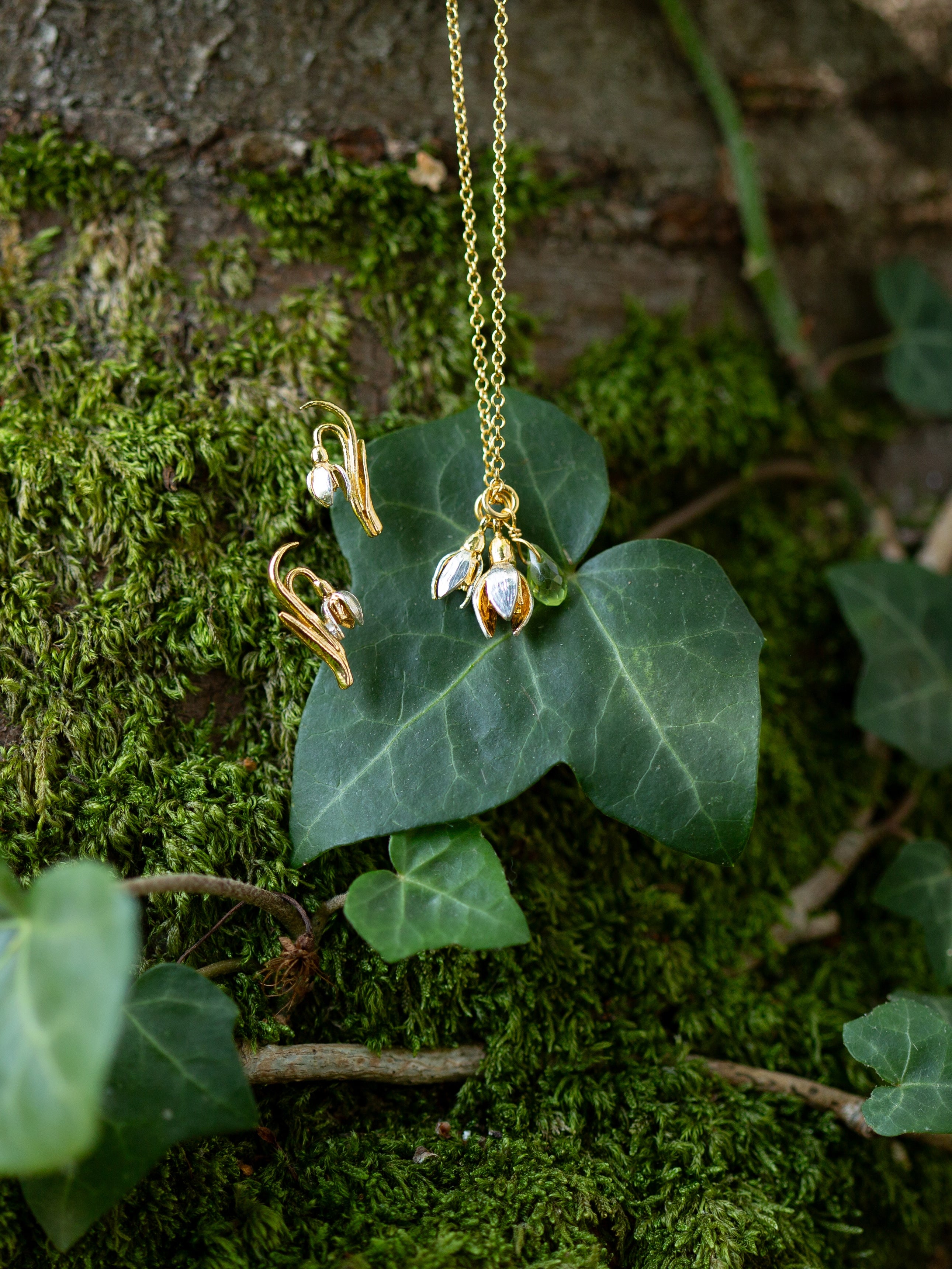 Snowdrop Stud Earrings - image 4