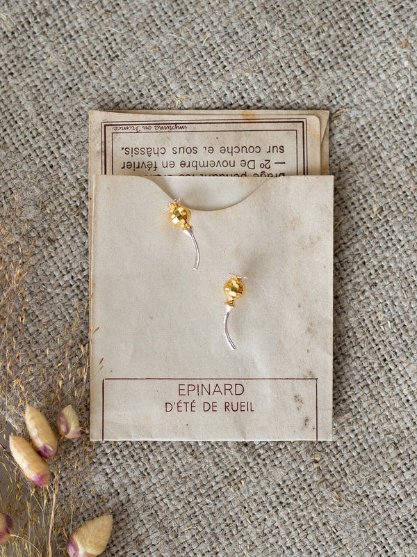 Poppy Head Stud Earrings