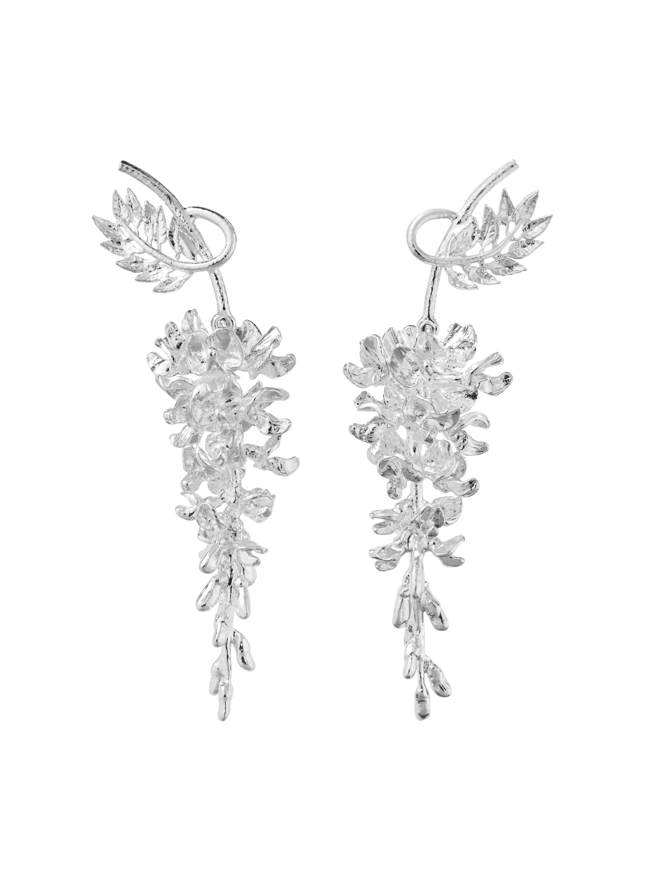 Wisteria Drop Earrings - image 6 | silver