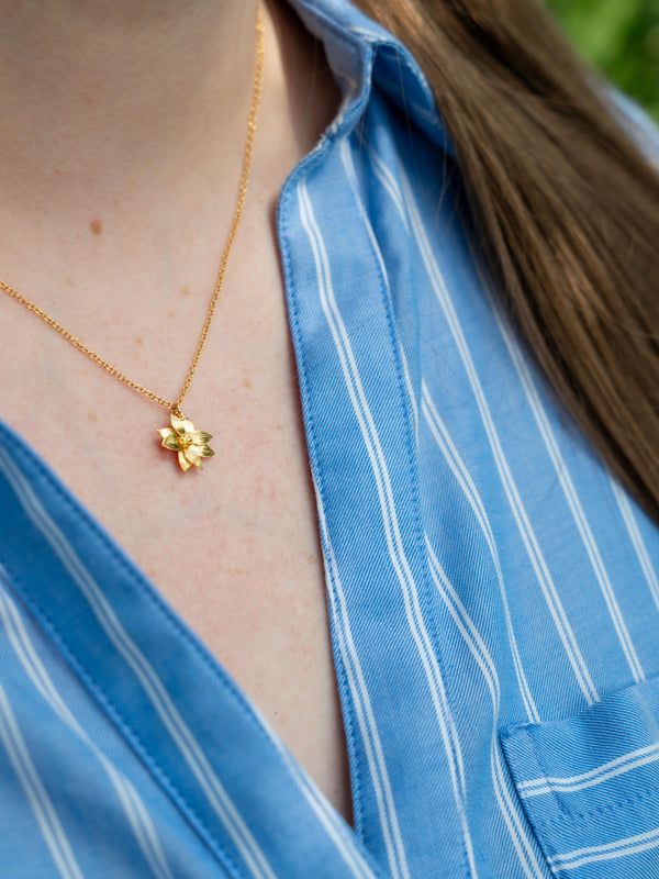 Dahlia Flower Necklace