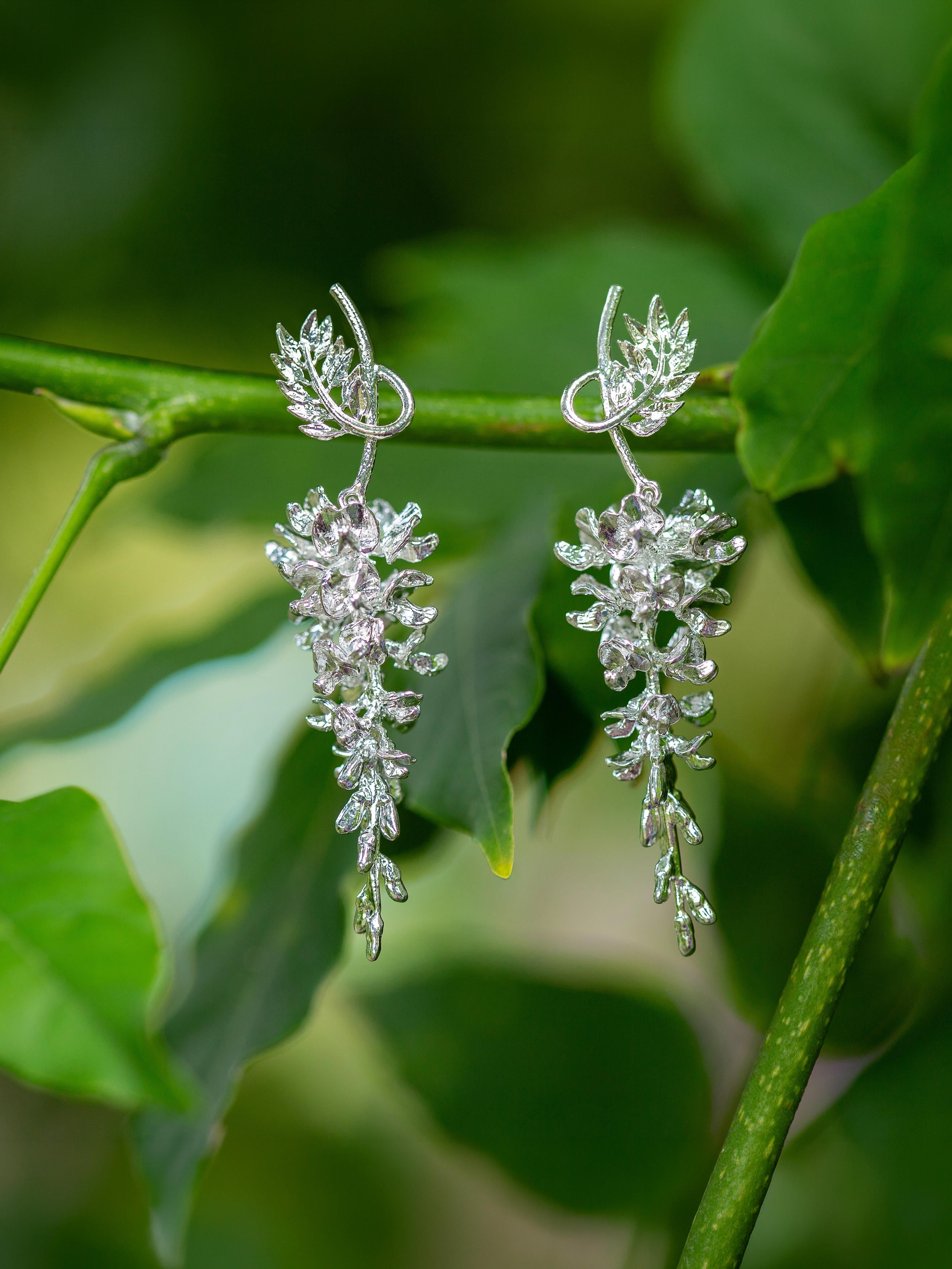Wisteria Drop Earrings - image 8 | silver