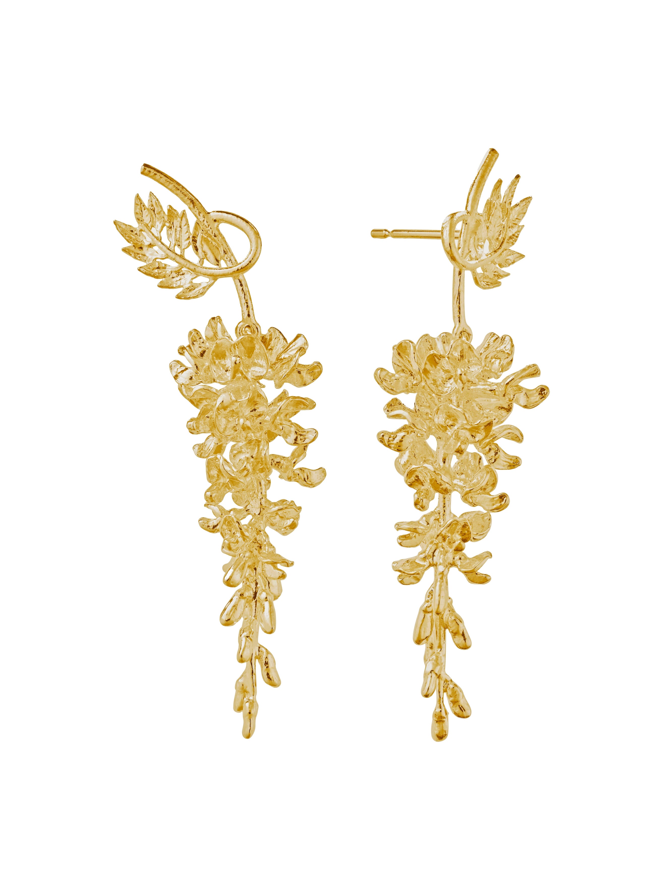 Wisteria Drop Earrings - image 5 | gold plate
