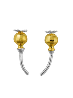 Poppy Head Stud Earrings