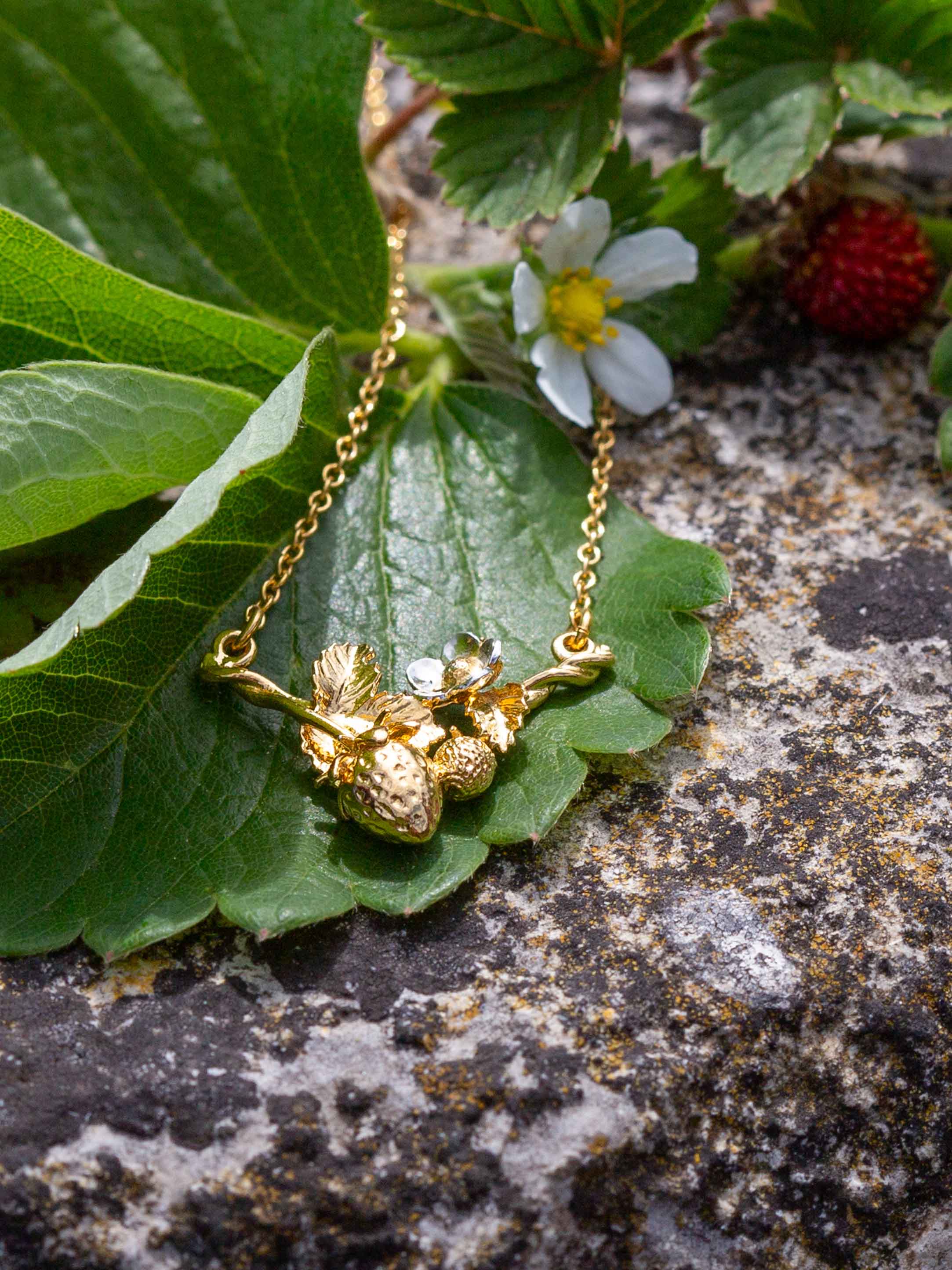 Strawberry Patch Inline Necklace - image 3