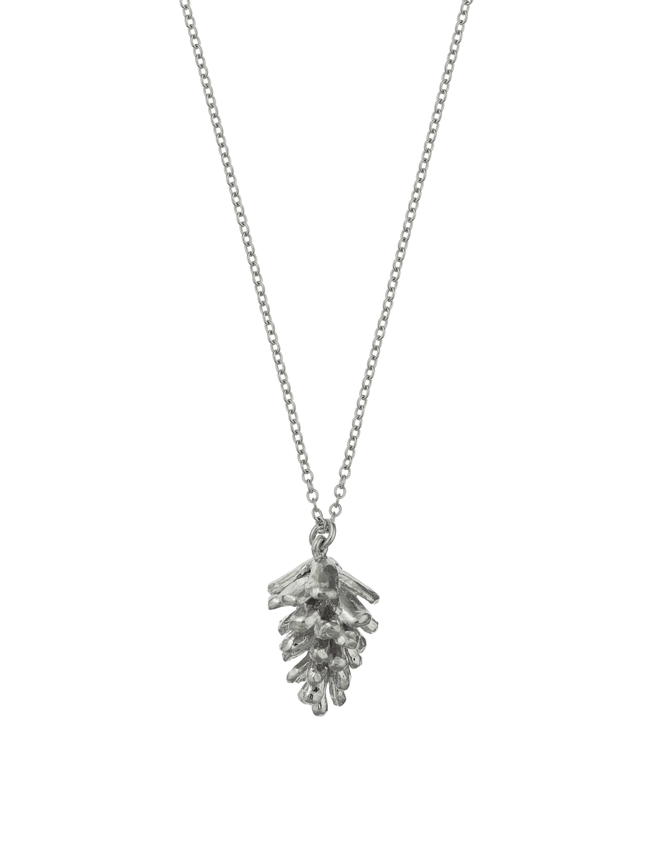 Pinecone Necklace - image 7 | silver