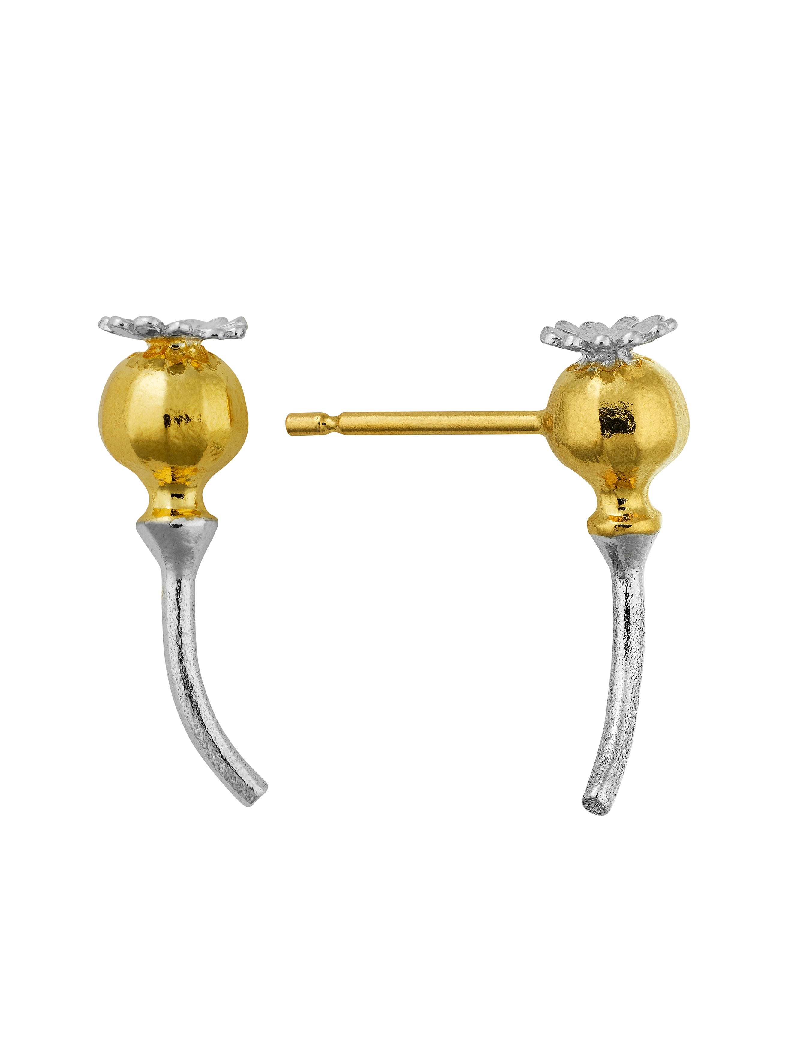 Poppy Head Stud Earrings - image 7