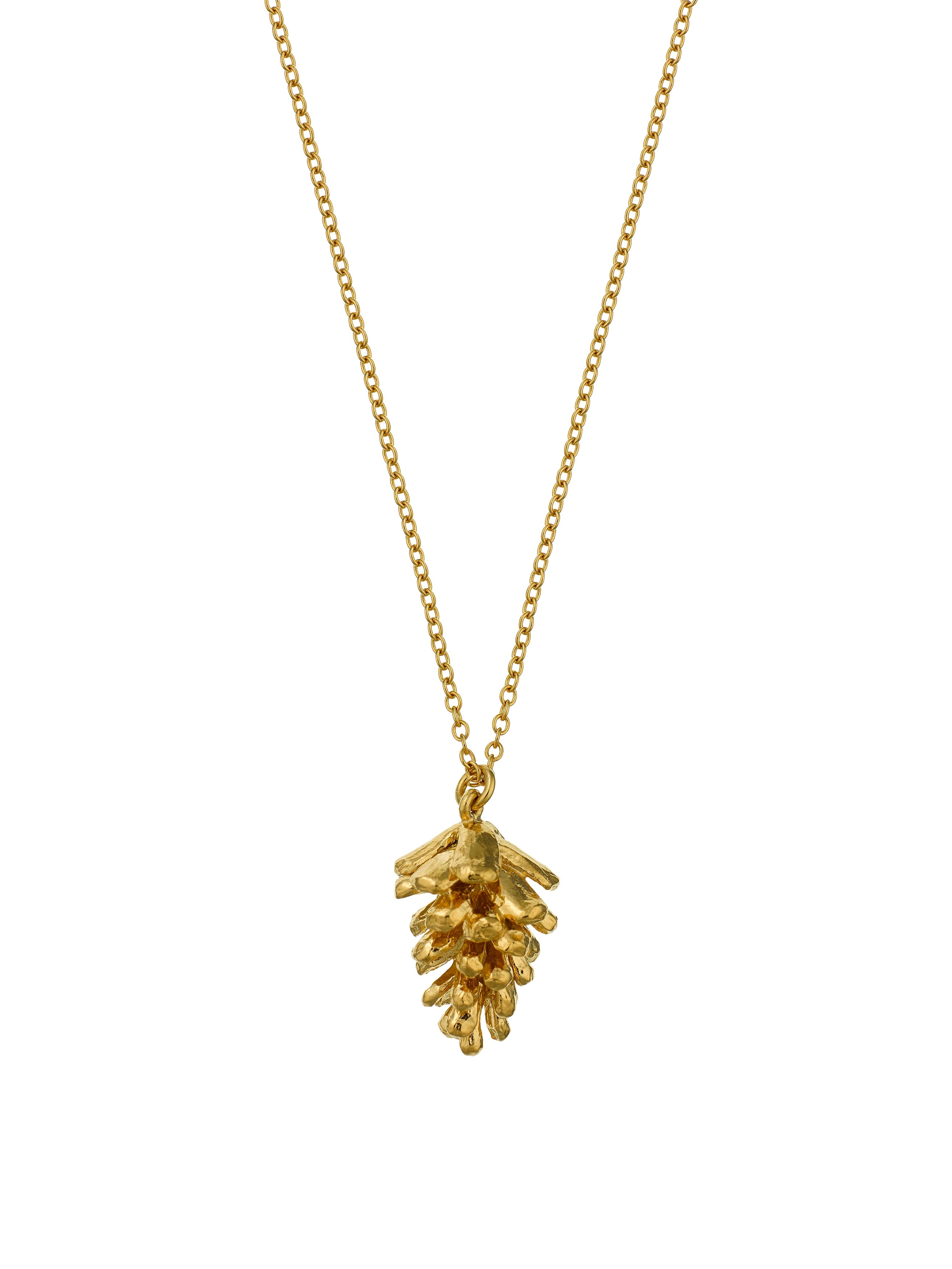 Pinecone Necklace - image 1 | gold plate