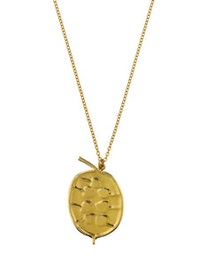 Honesty Pod Necklace with Heart Shaped Seeds