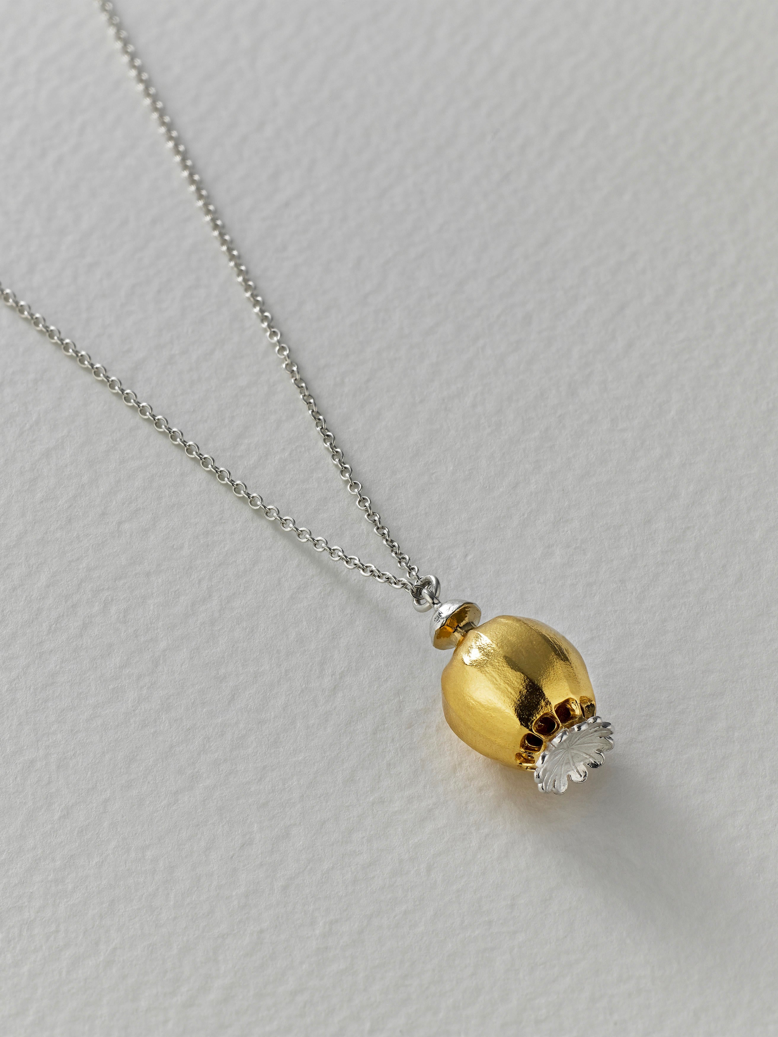 Large Poppy Seed Head Necklace with Shaking Seeds - image 8