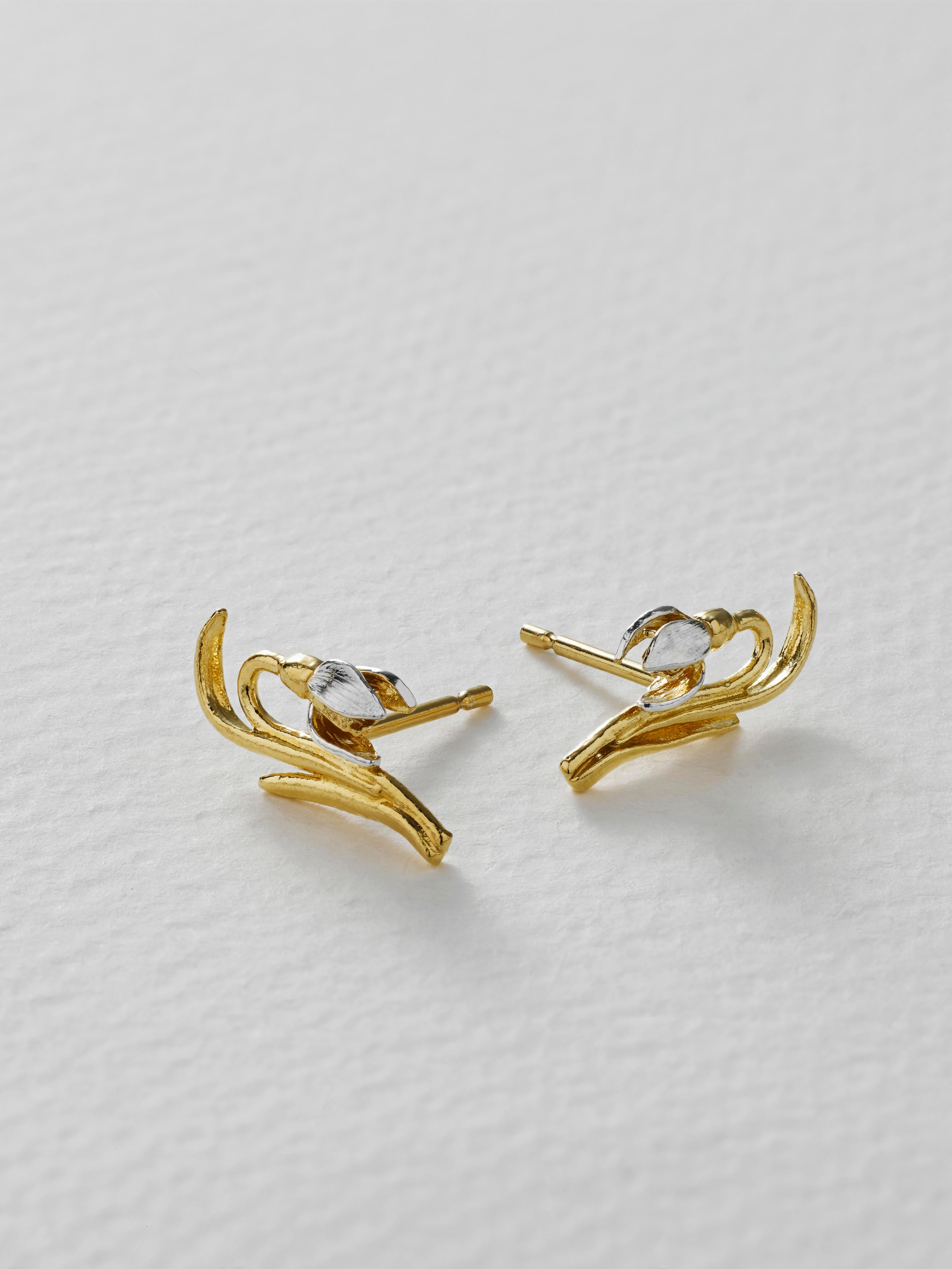Snowdrop Stud Earrings - image 5