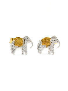 Marching Elephant Stud Earrings