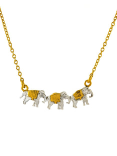 Marching Elephants Necklace