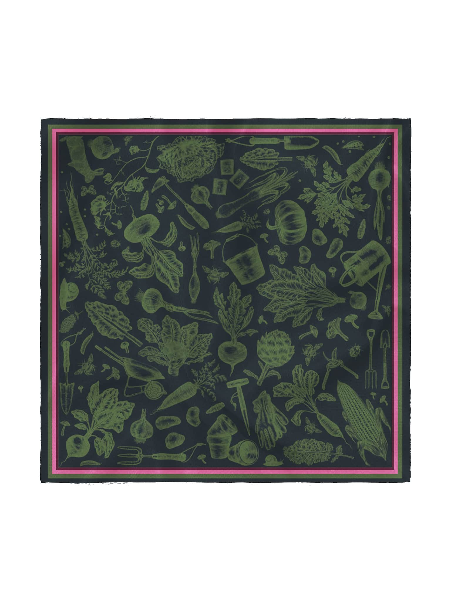 Alex Monroe x Kate Cregoe Potager Silk Scarf - image 1