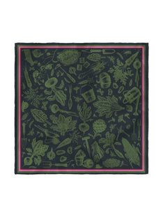 Alex Monroe x Kate Cregoe Potager Silk Scarf