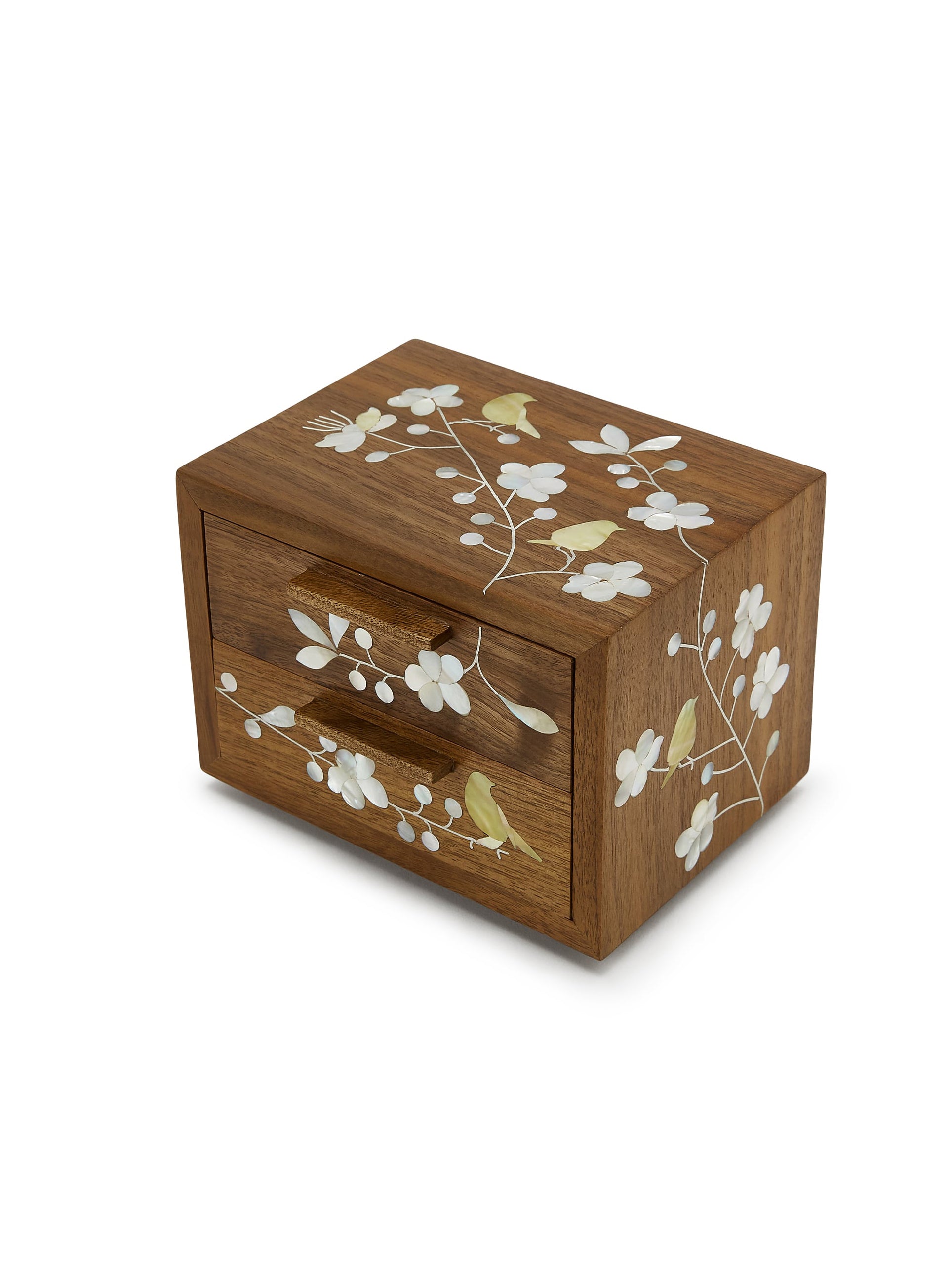 Blossoming Birds Two Drawer Jewellery Box - image 1