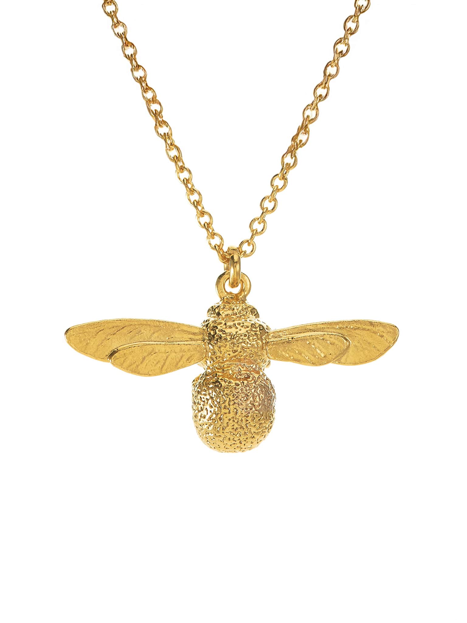 Alex Monroe 幸せを運ぶ蜂 Bee SV925 ネックレス ゴールド Bumblebee Necklace - Alex Monroe's Original Gold Bee Necklace