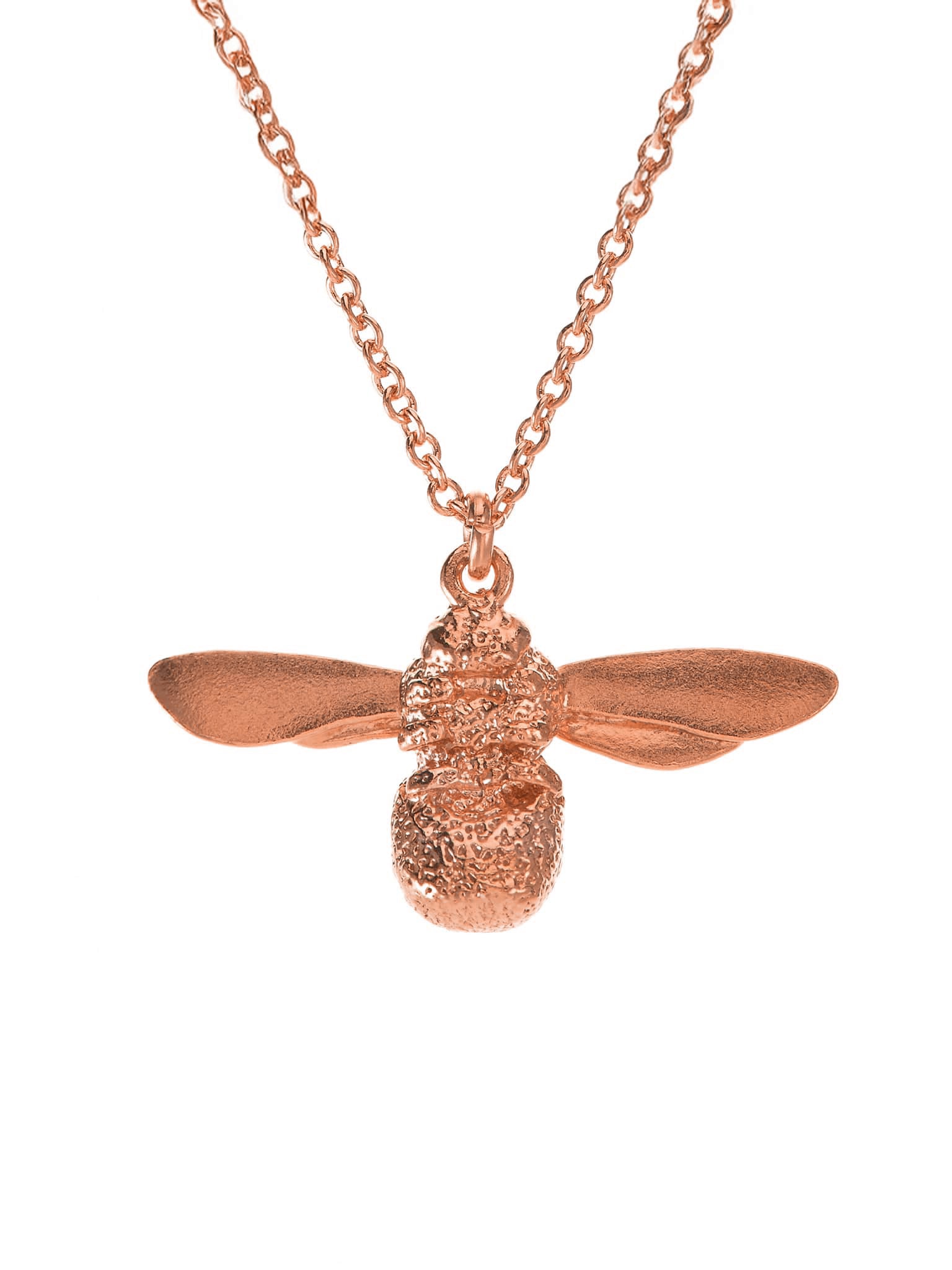 Baby Bee Necklace - image 12 | rose gold plate