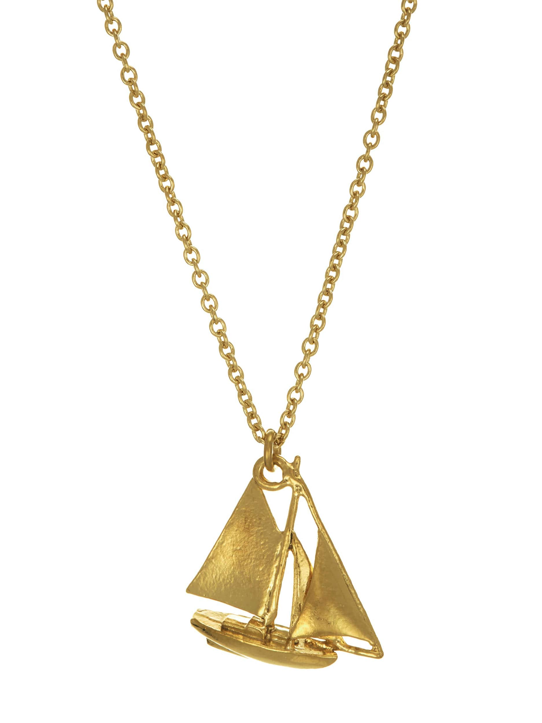Sailing Boat Necklace - image 1 | gold plate