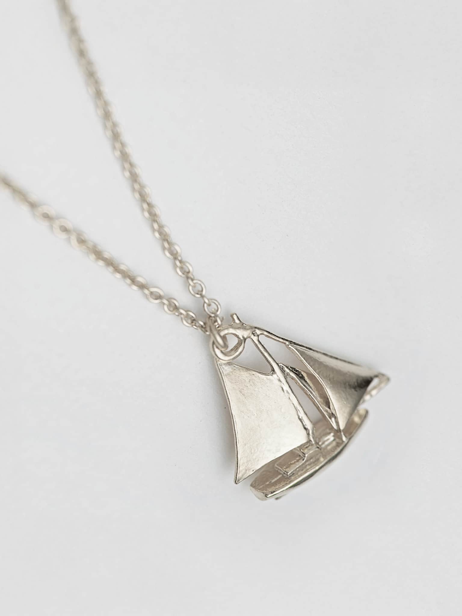 Sailing Boat Necklace - image 6 | silver