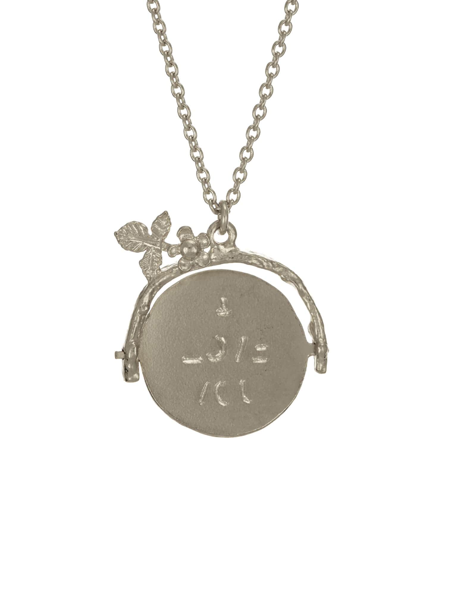 Spinning Disc 'I Love You' Necklace - image 6 | silver