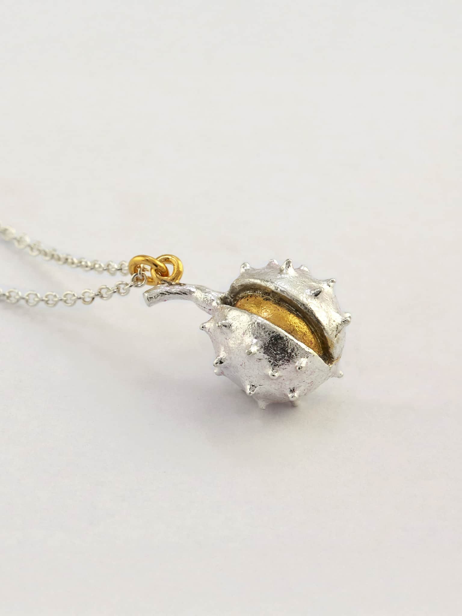 Conker Necklace - image 5 | silver & gold plate