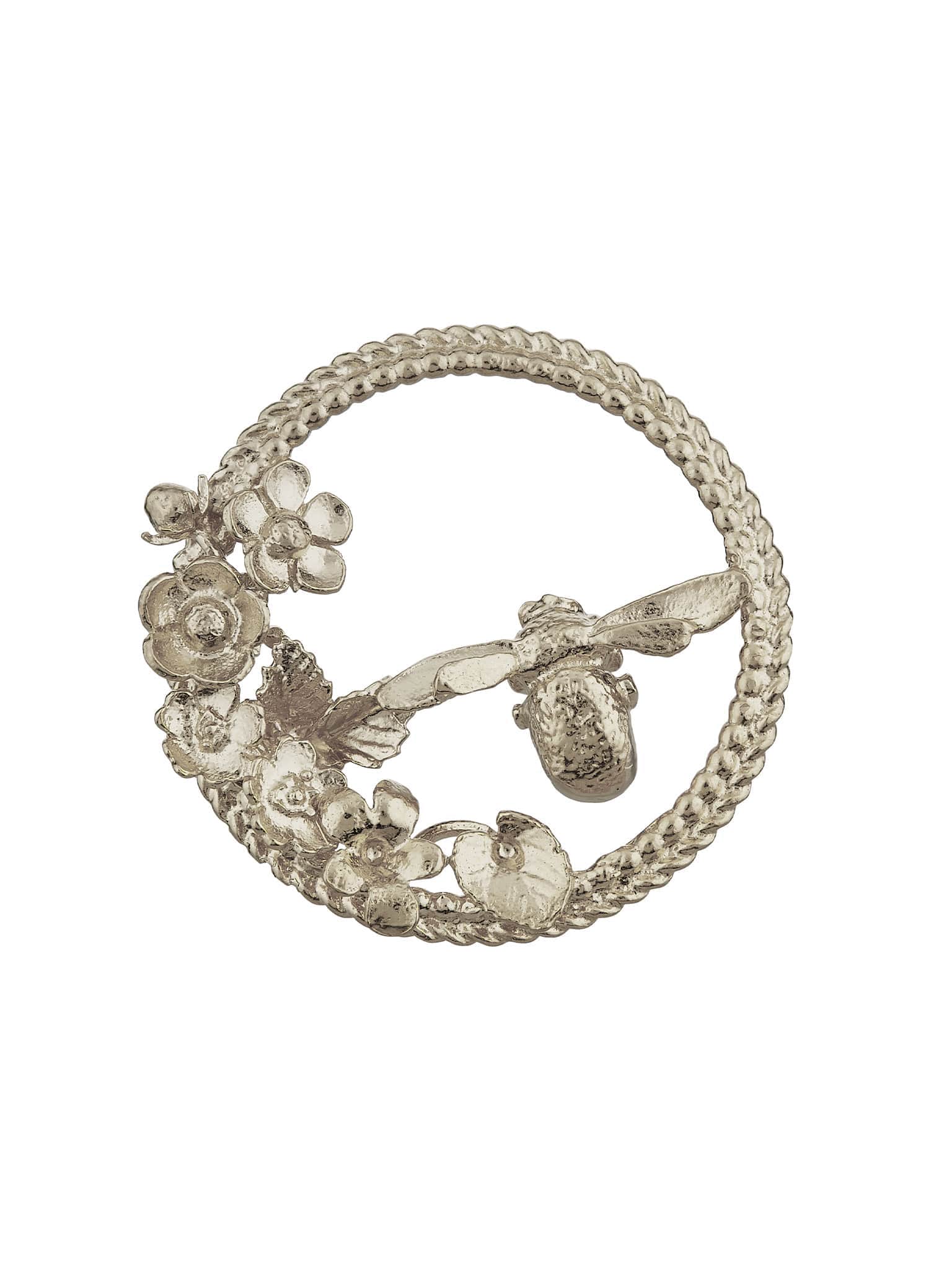 Bumblebee Loop Brooch - image 5 | silver
