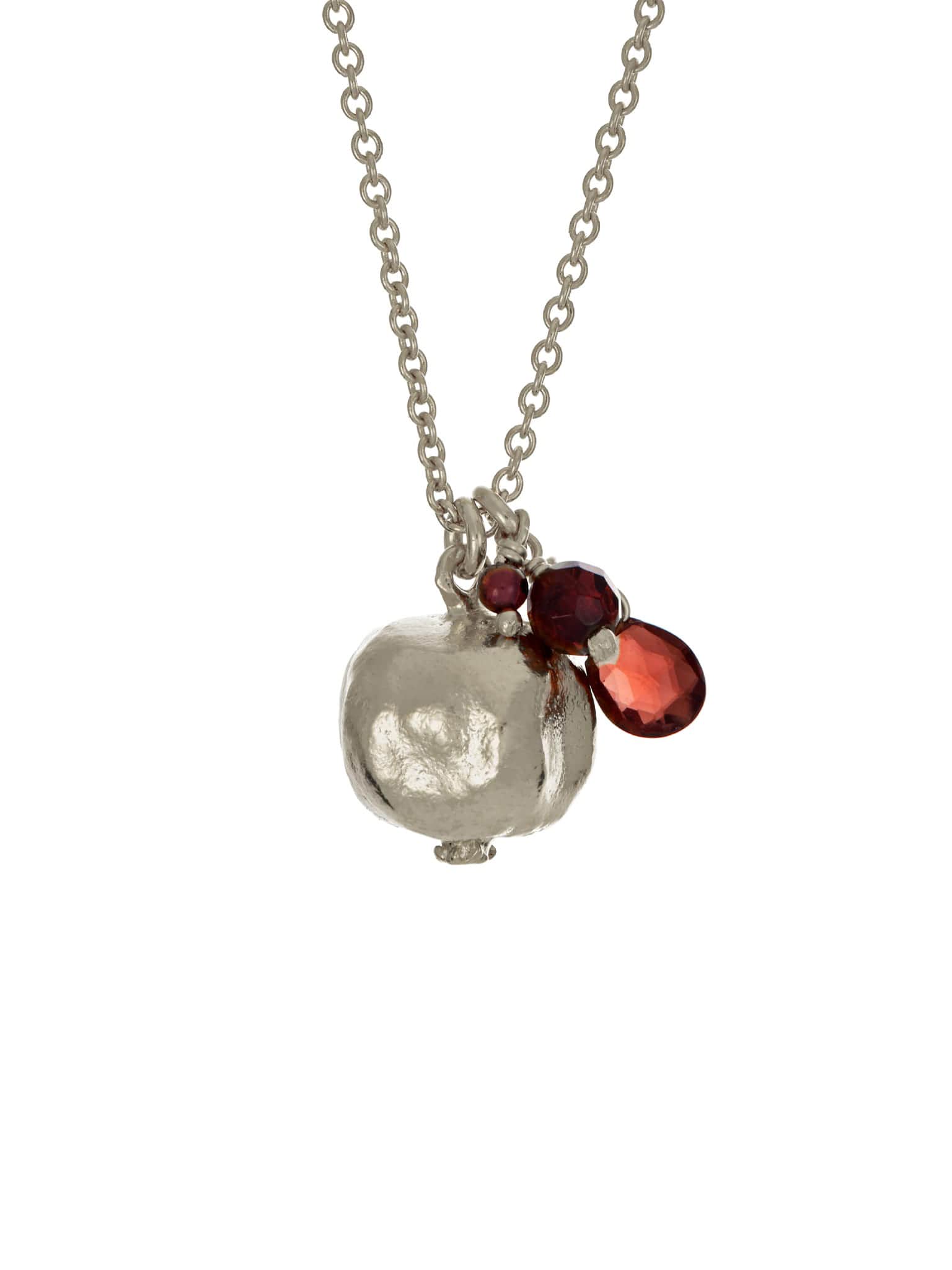 Pomegranate and Garnet Necklace - image 7 | silver