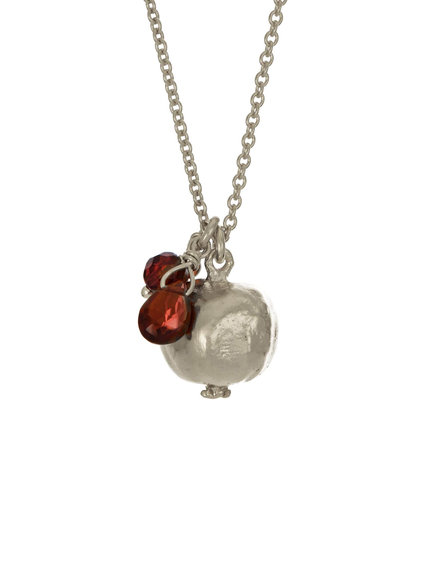Pomegranate and Garnet Necklace - image 9 | silver