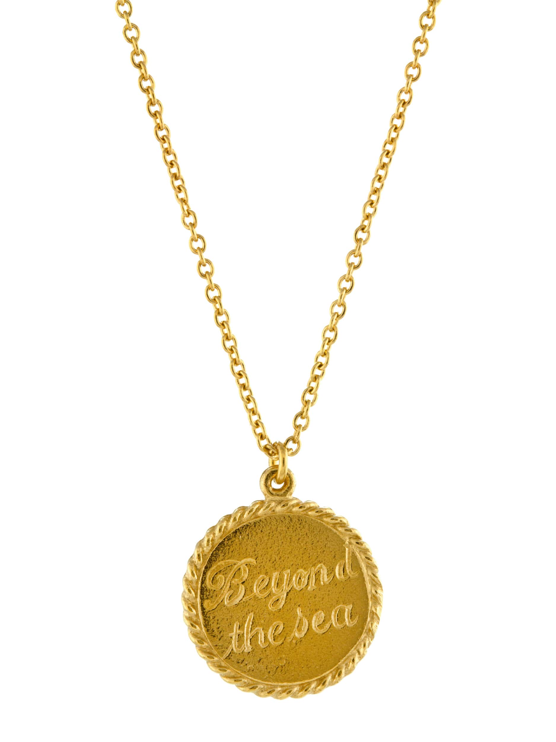 Nautical Antique Coin Necklace - image 6 | gold plate