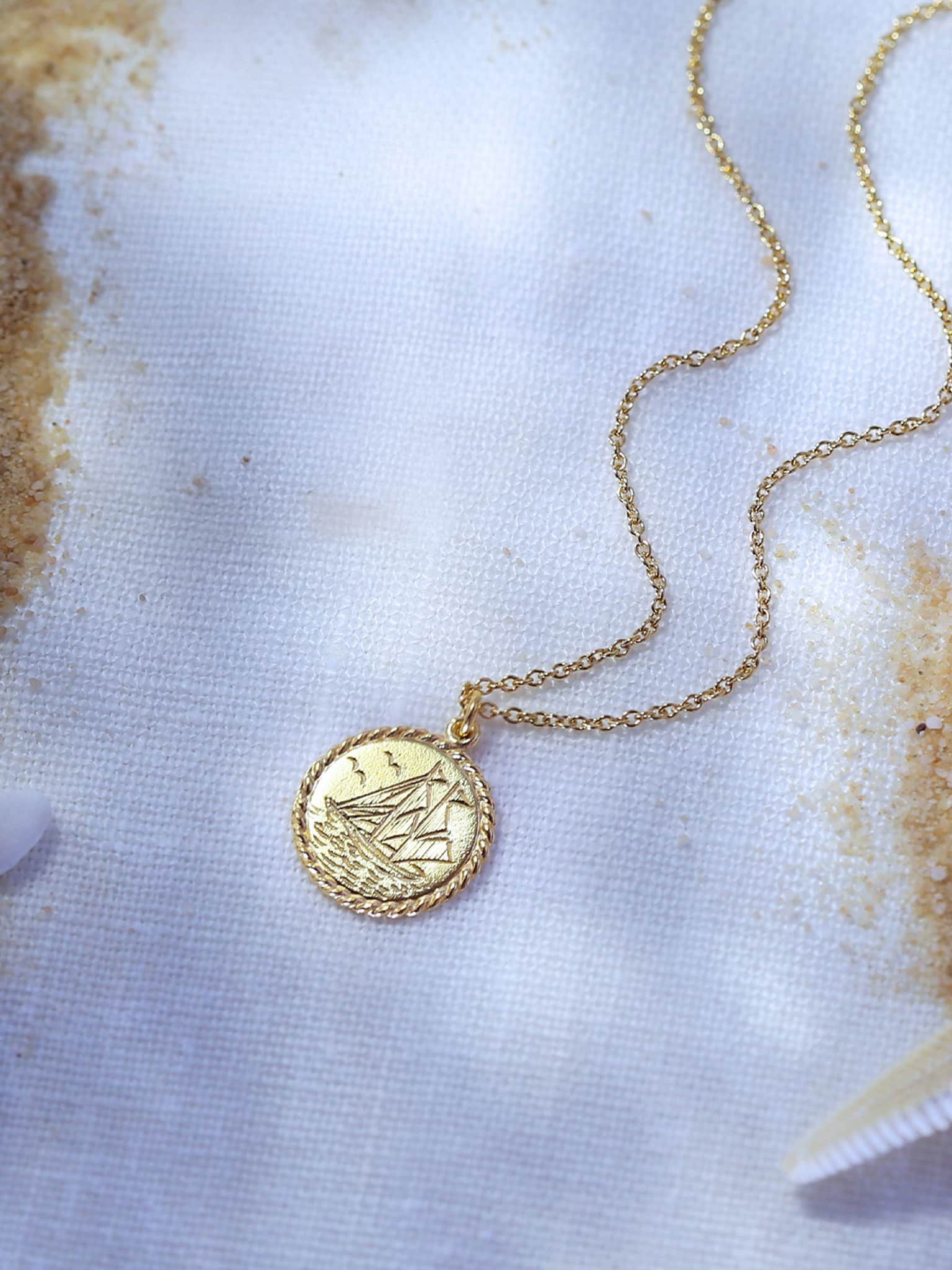 Nautical Antique Coin Necklace - image 4