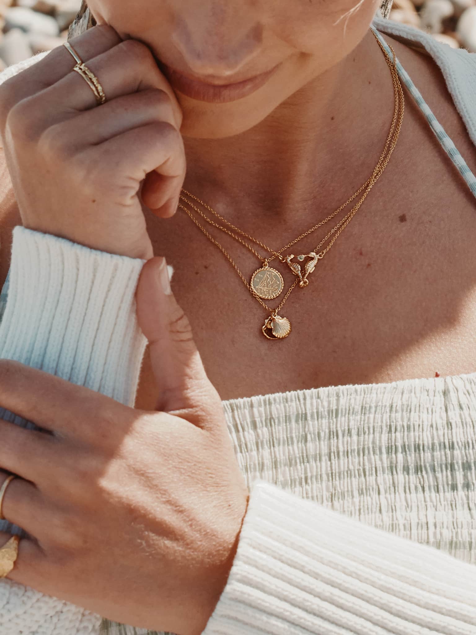 Nautical Antique Coin Necklace - image 2