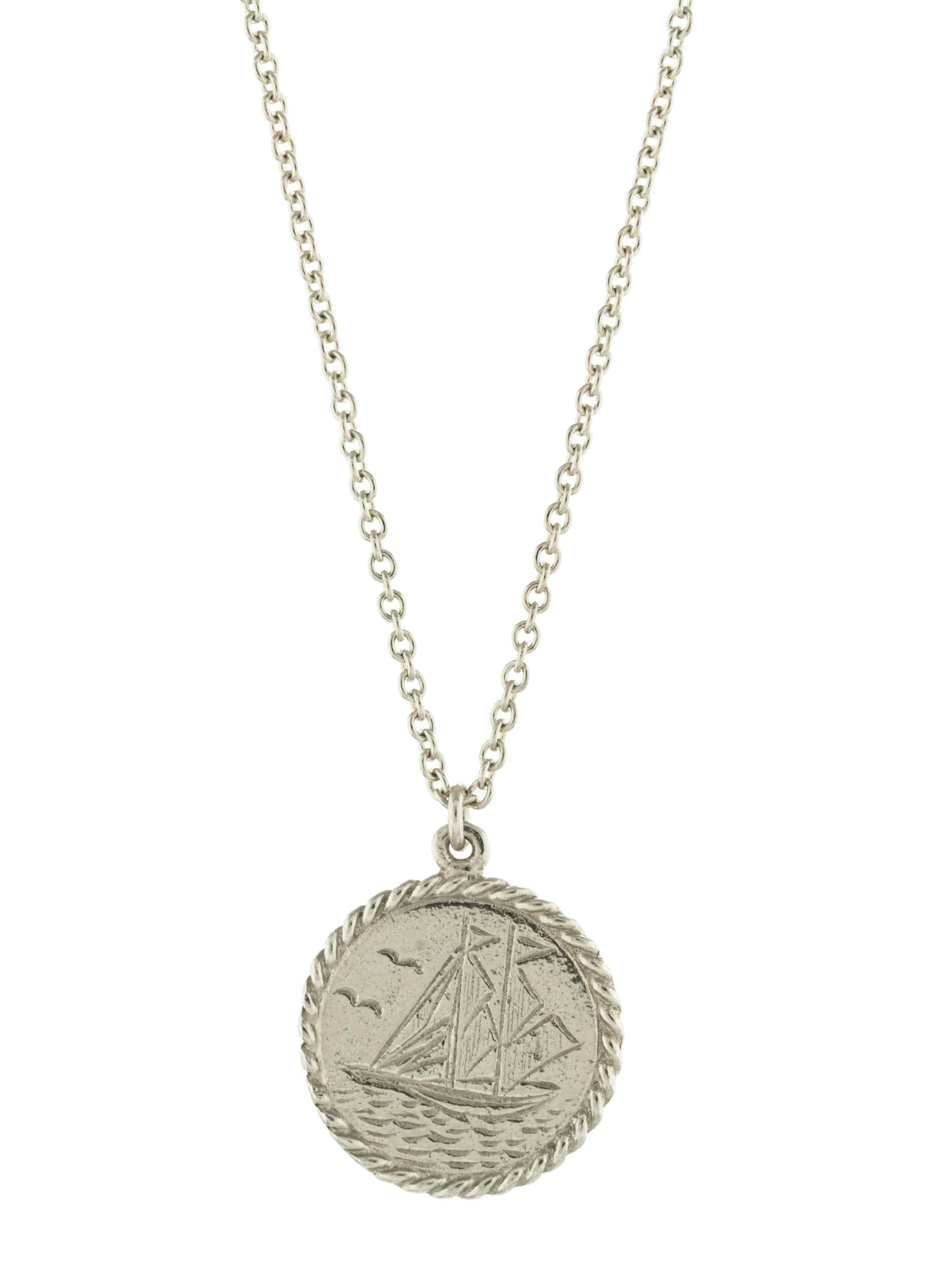 Nautical Antique Coin Necklace - image 7 | silver