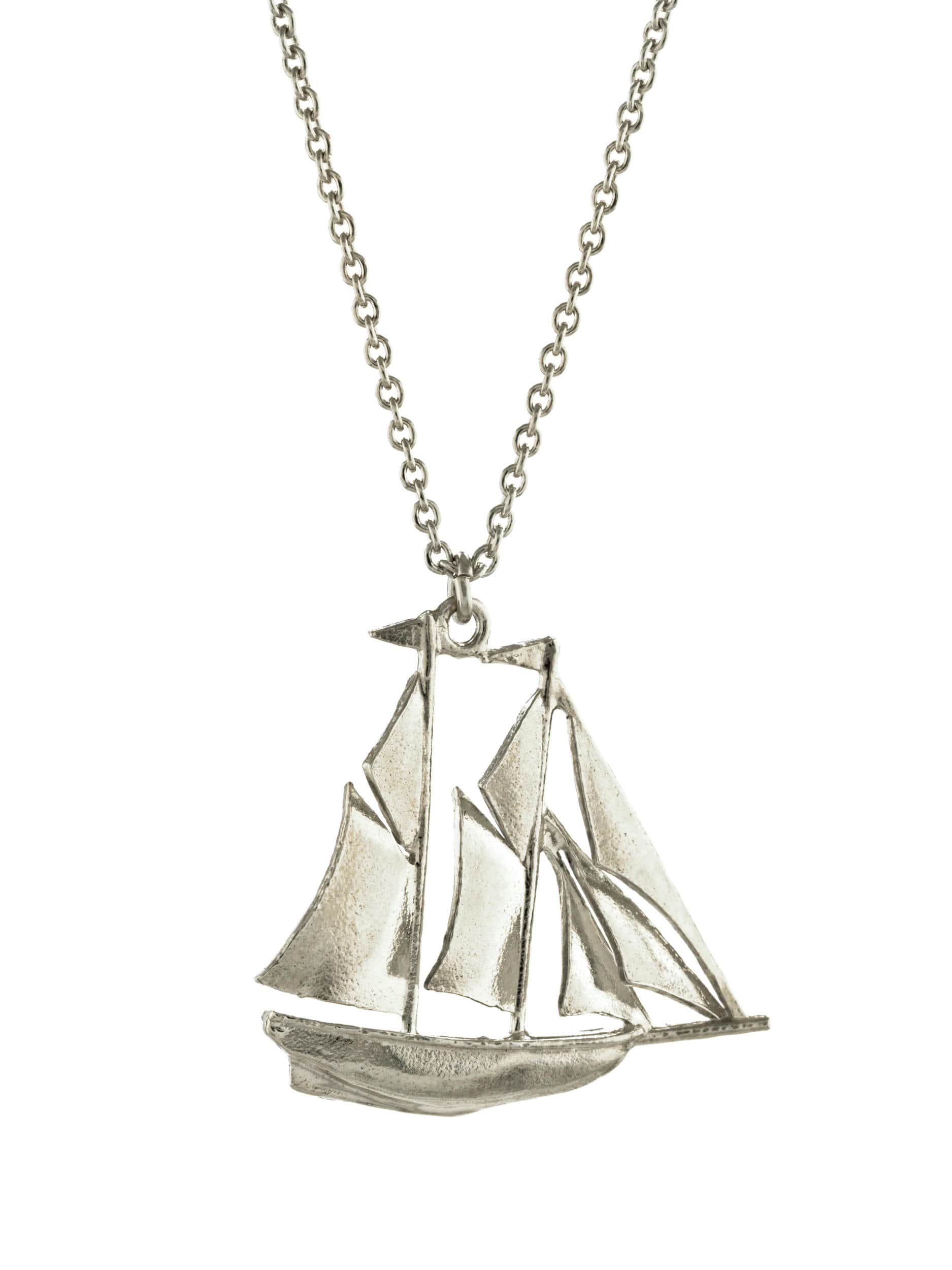 Galleon Ship Necklace - image 8 | silver