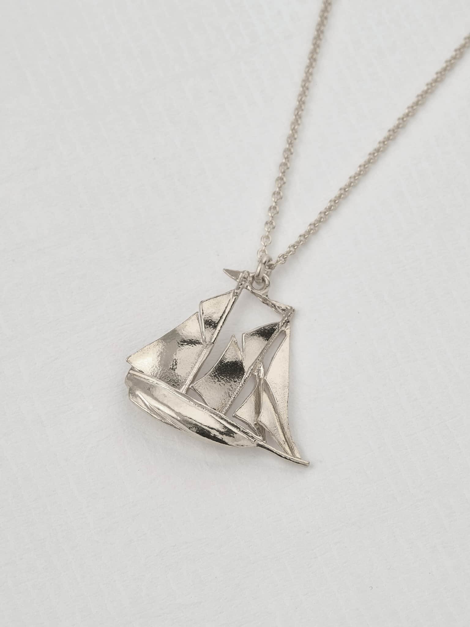 Galleon Ship Necklace - image 10 | silver