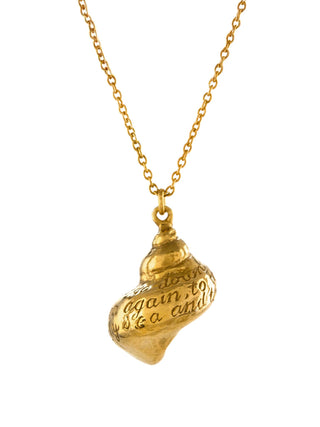 Engraved Shell Necklace