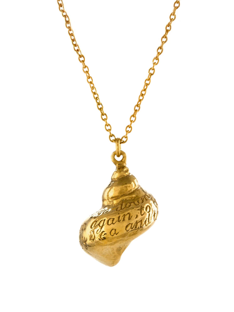 Engraved Shell Necklace