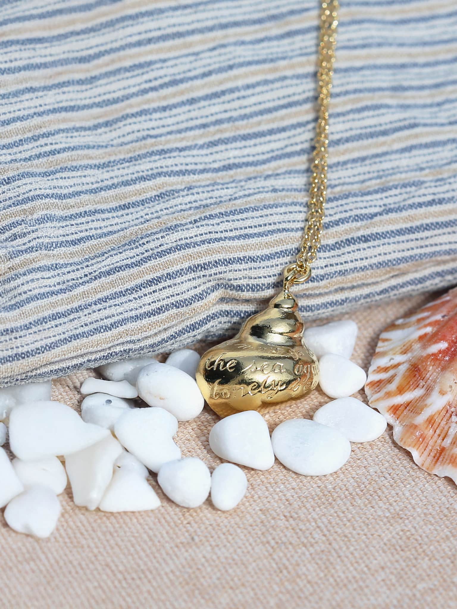 Engraved Shell Necklace - image 2