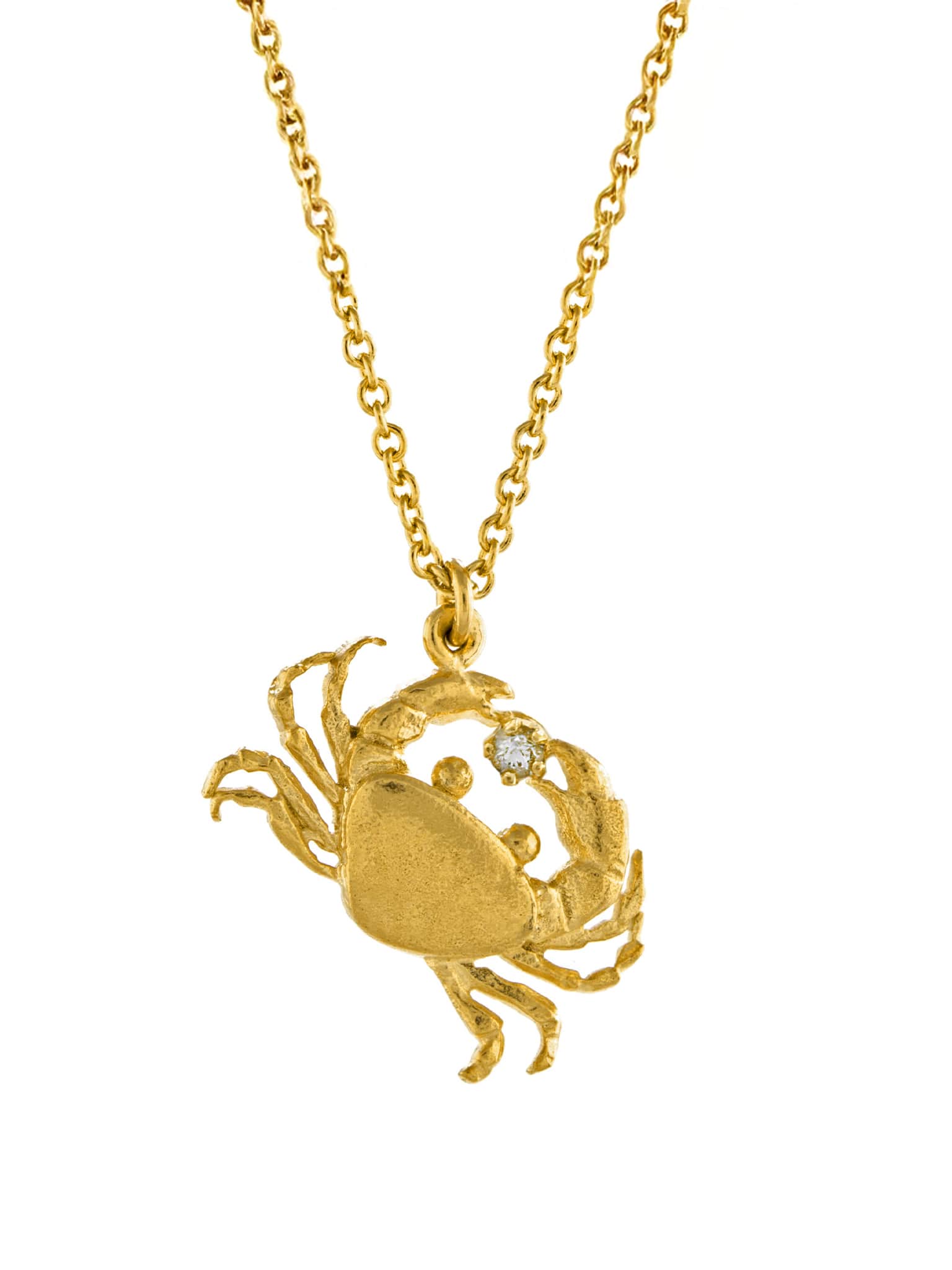 Cheeky Crab Necklace - image 1 | gold plate