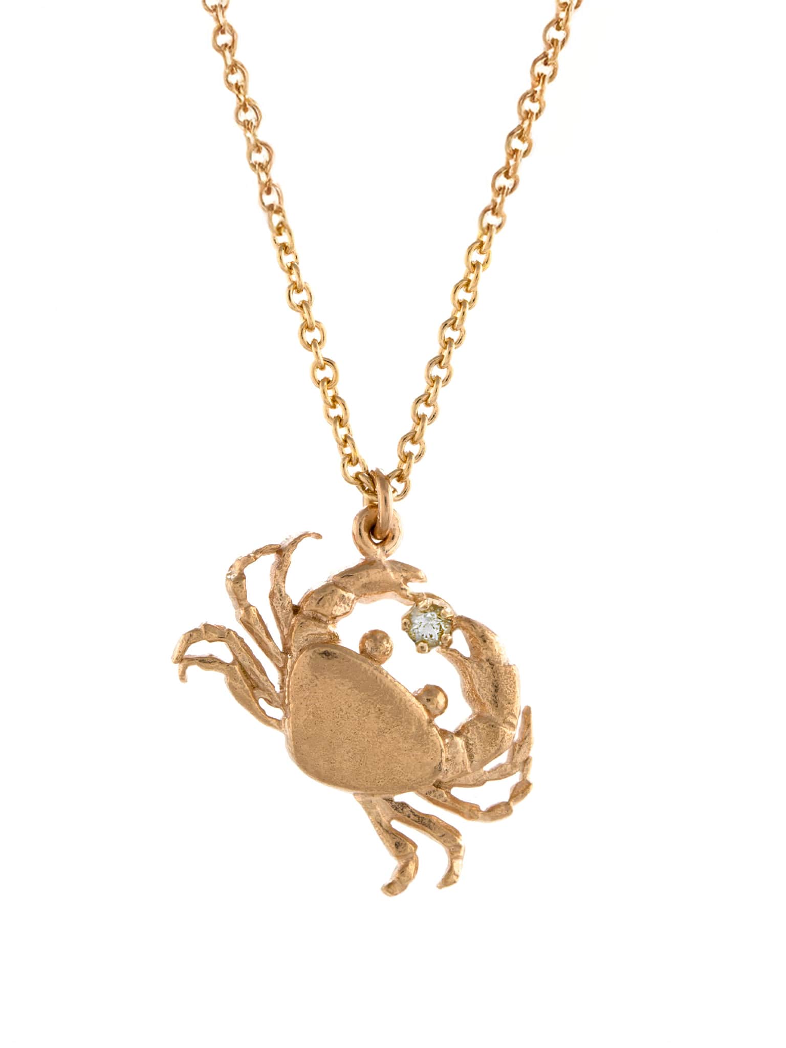 Cheeky Crab Necklace - image 8 | rose gold plate