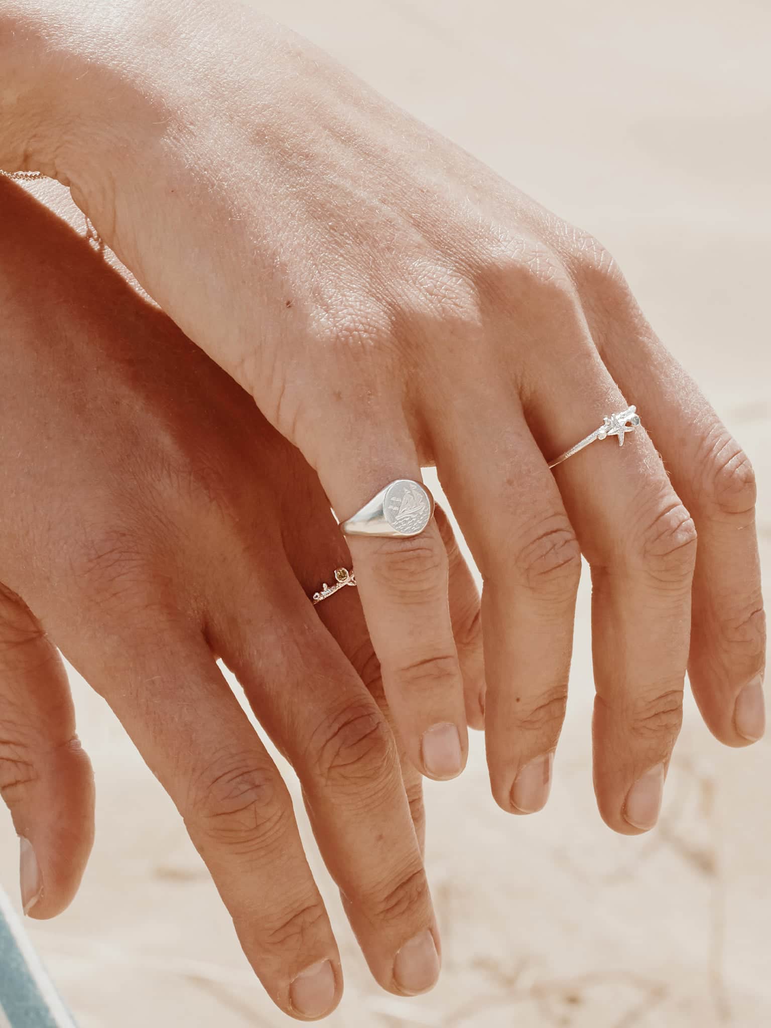 Ship at Sea Signet Ring - image 5