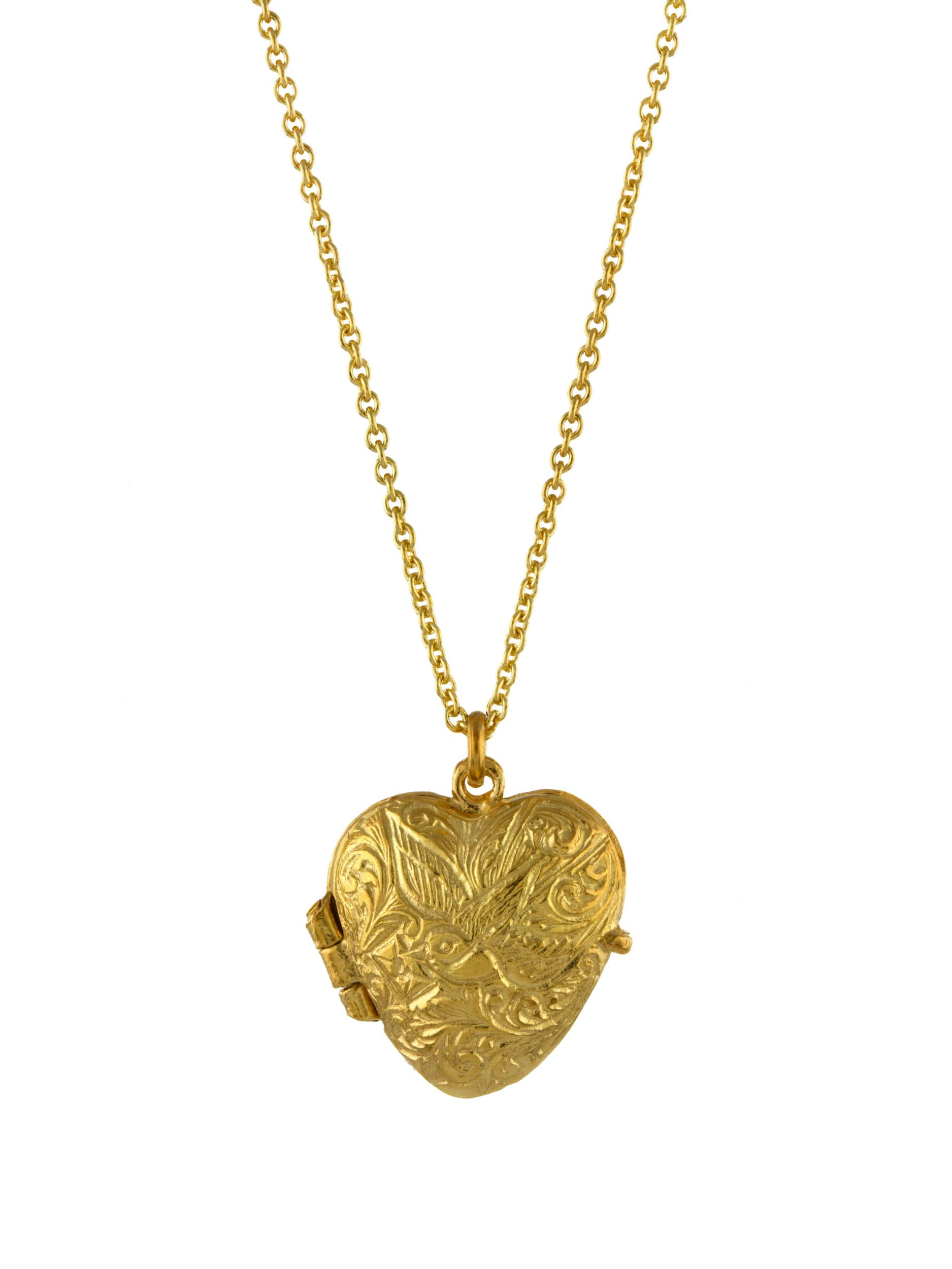 Victoriana Keepsake Heart Locket - image 1 | gold plate