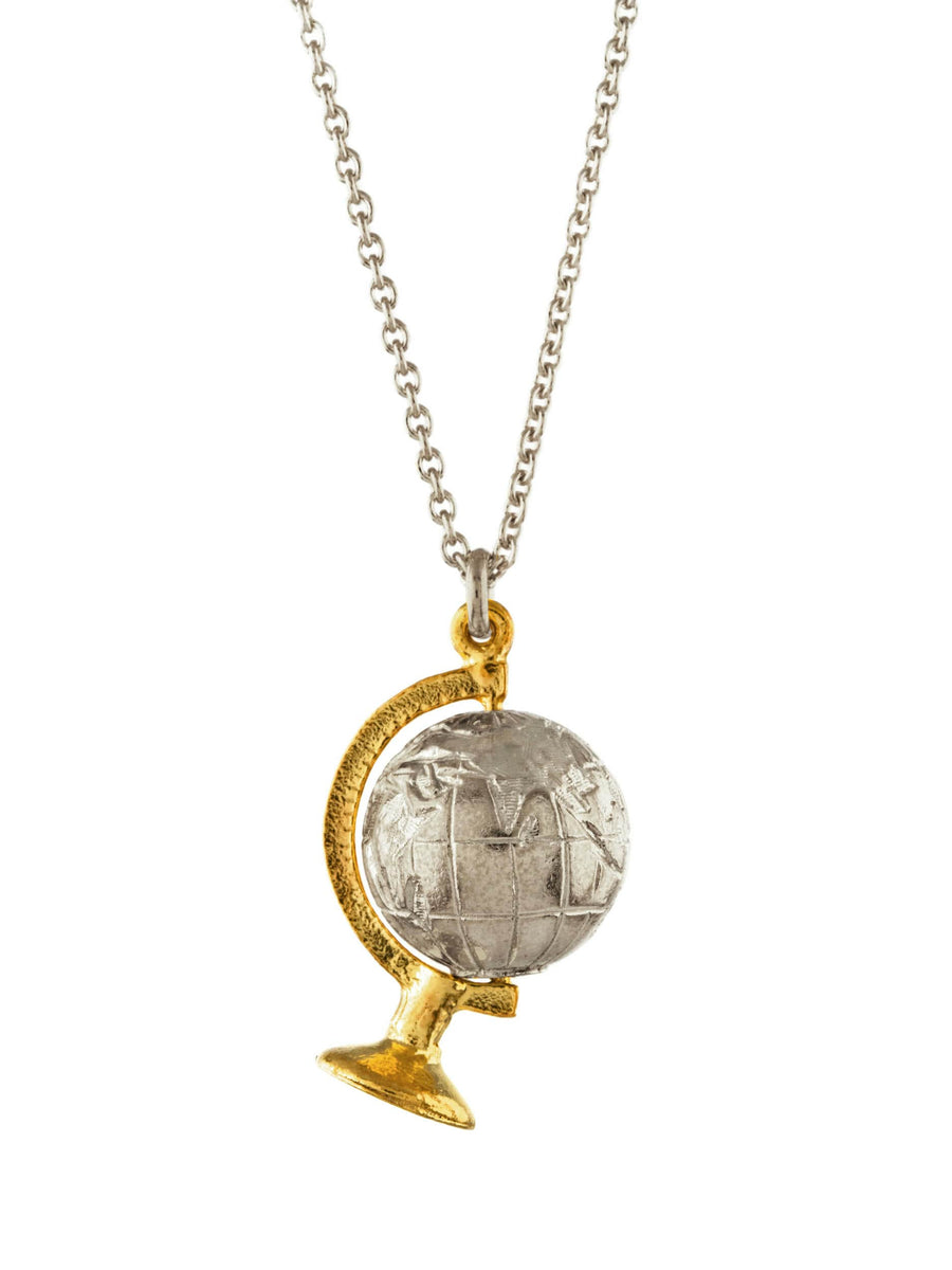 Spinning Globe Necklace