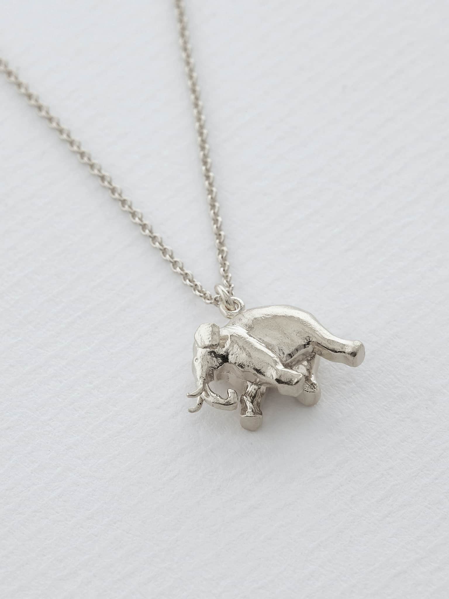 Indian Elephant Necklace - image 6 | silver