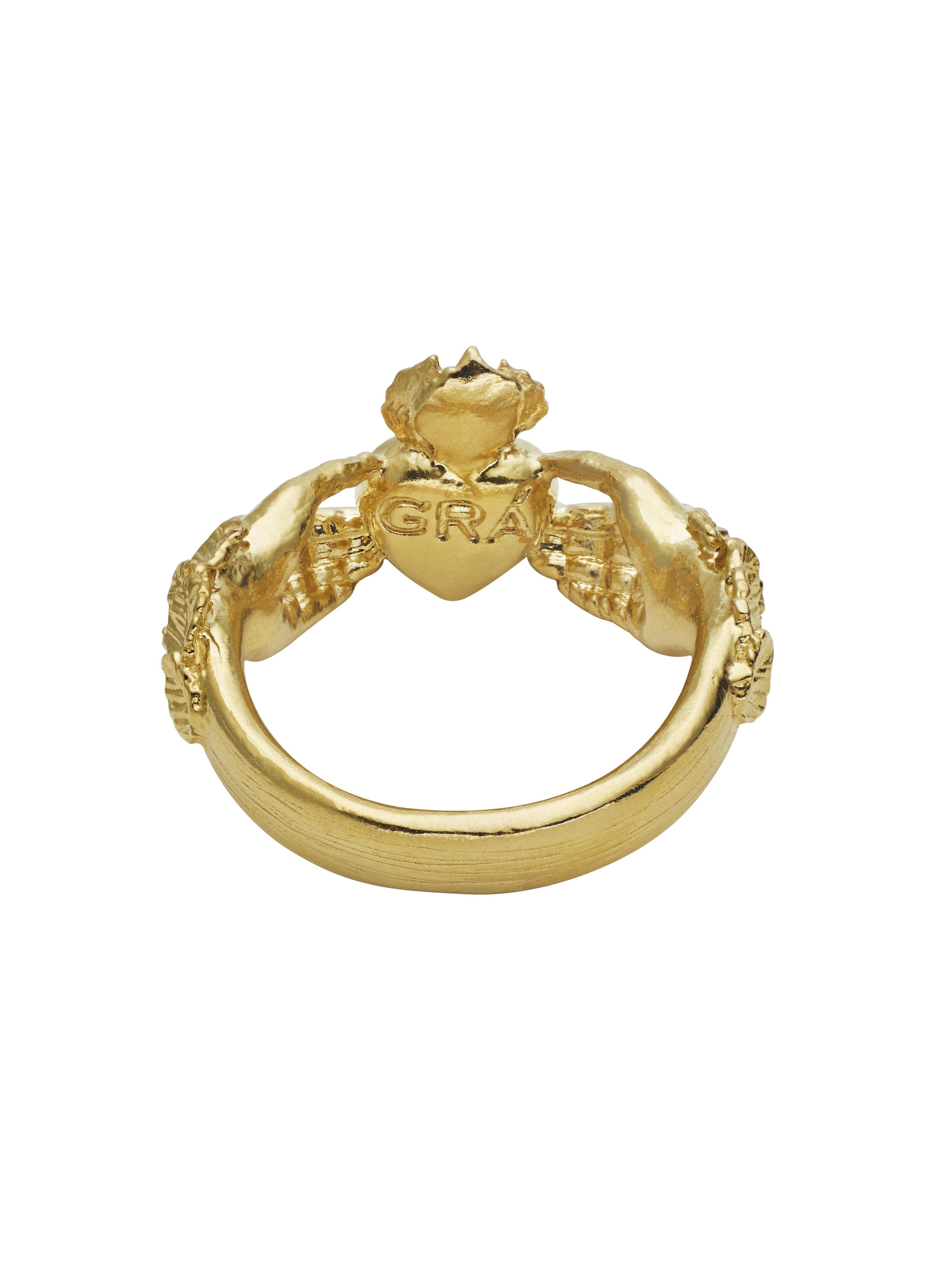 AM x Emma Dabiri Gr√° Claddagh Ring - image 6 | gold plate