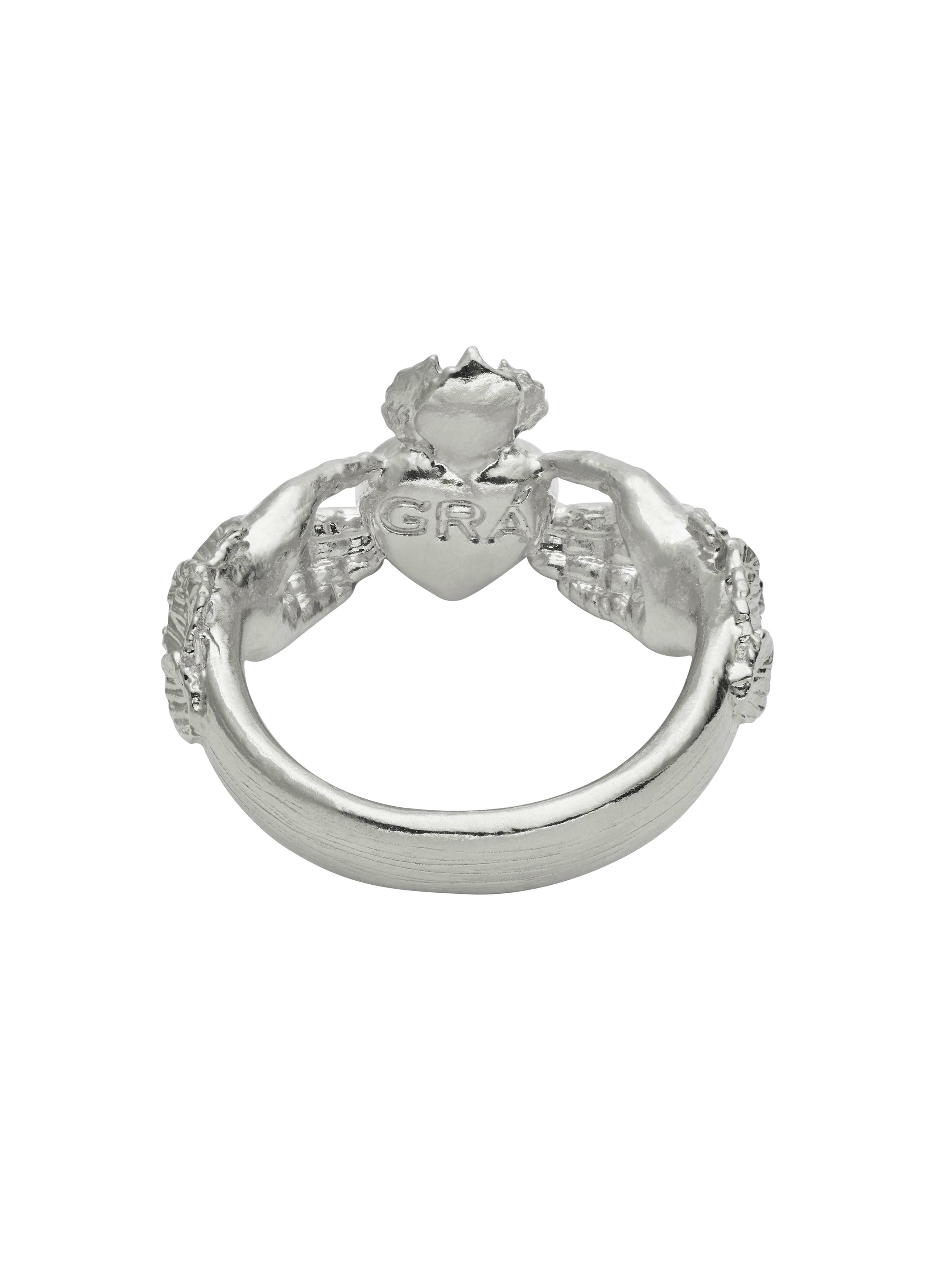 AM x Emma Dabiri Gr√° Claddagh Ring - image 12 | silver