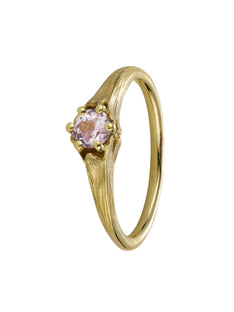 Small Coronet Ring with 0.33ct Blush Pink Madagascan Sapphire