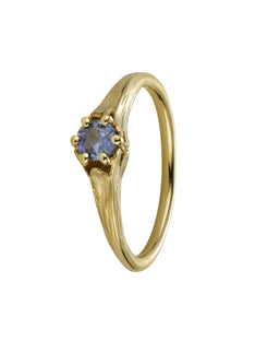 Small Coronet Ring with 0.33ct Cornflower Blue Sri Lankan Sapphire