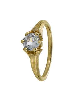 Large Coronet Ring with 0.85ct Sky Blue Madagascan Sapphire