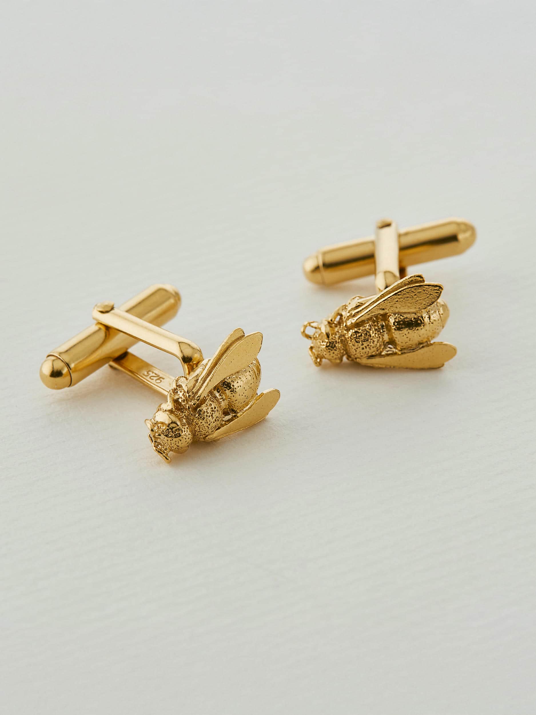 Honey Bee Cufflinks - image 4 | gold plate